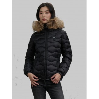 PIUMINO BLAUER ONDULATO ALDIE COLORE NERO - 