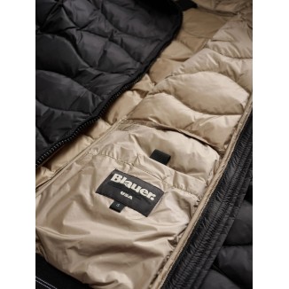 PIUMINO BLAUER ONDULATO ALDIE COLORE NERO - 