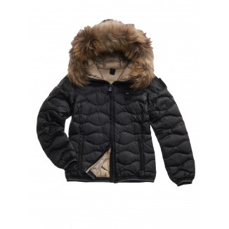 PIUMINO BLAUER ONDULATO ALDIE COLORE NERO -