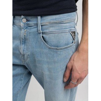 VAQUEROS REPLAY HYPERFLEX SLIM AMBASS LIGHT BLUE - 