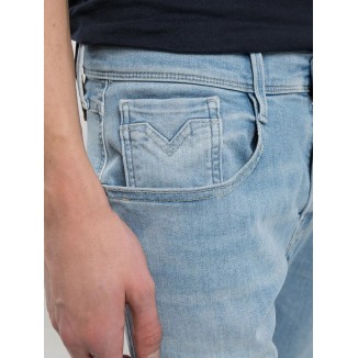 VAQUEROS REPLAY HYPERFLEX SLIM AMBASS LIGHT BLUE - 
