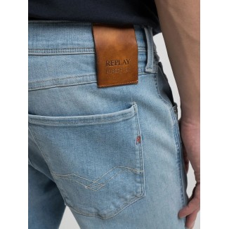 VAQUEROS REPLAY HYPERFLEX SLIM AMBASS LIGHT BLUE - 