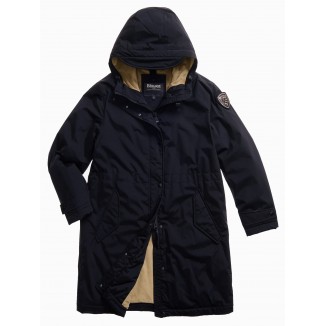 PARKA BLAUER CON INTERIOR DE PIEL ECO PAYNE NEGRA - 