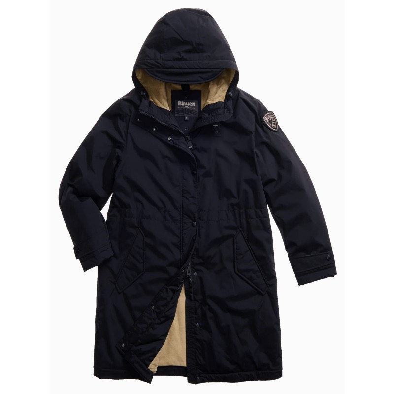 PARKA BLAUER CON INTERIOR DE PIEL ECO PAYNE NEGRA - 