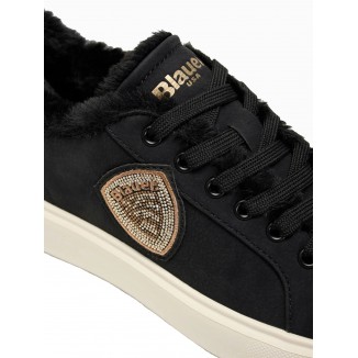 SNEAKER BLAUER CON FORRO VENUS NEGRA