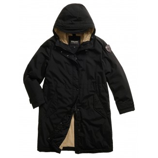 TRENCH BLAUER CON INTERIOR DE PIEL ECO PAYNE NEGRA - 