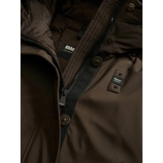 BLAUER PARKA DONNA NEOPRENE ARGYLE MARRONE - 