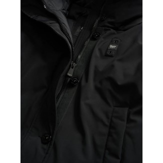 BLAUER PARKA DONNA NEOPRENE ARGYLE NERO - 