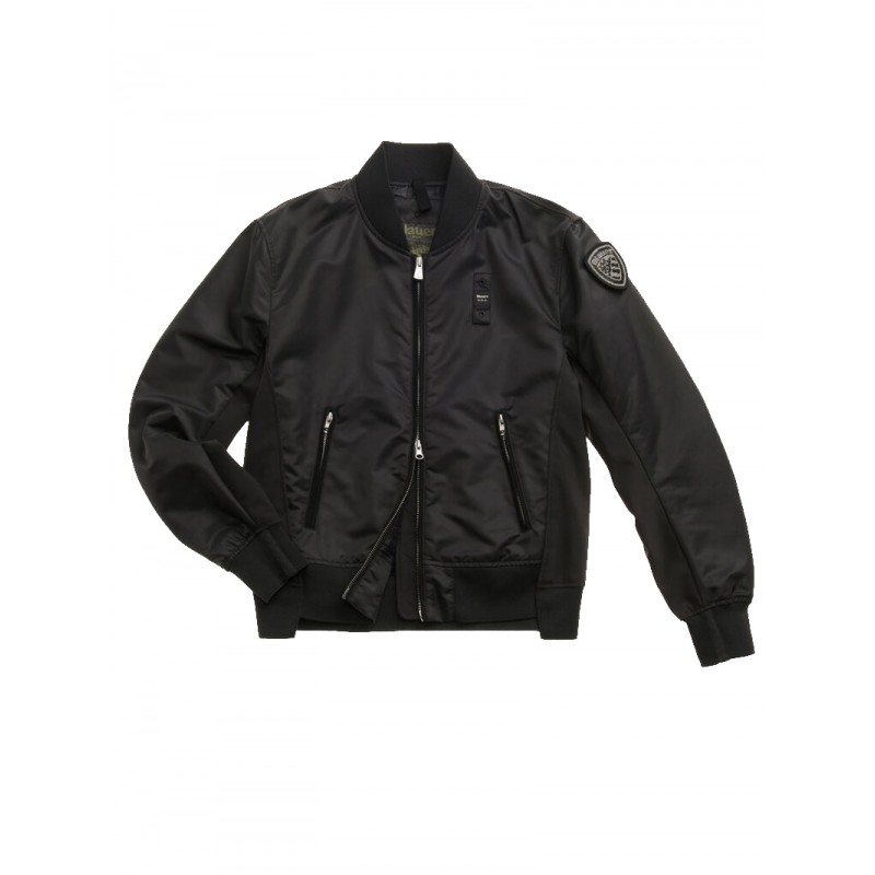 BOMBER BLAUER LAURIE DA DONNA IN NYLON E NEOPRENE - BOMBER BLAUER LAURIE DA DONNA IN NYLON E NEOPRENE -