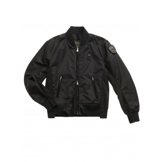 BOMBER BLAUER LAURIE DA DONNA IN NYLON E NEOPRENE - 