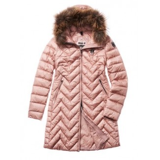 PLUMÍFERO LARGO ZIGZAG LUDOVICA -