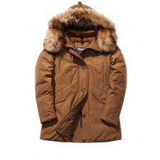 PARKA DE TASLAN CON RELLENO DE PLUMA - 