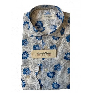 CAMISA ESTAMPADO FLOR PARA HOMBRE TINTORIA MATTEI - 