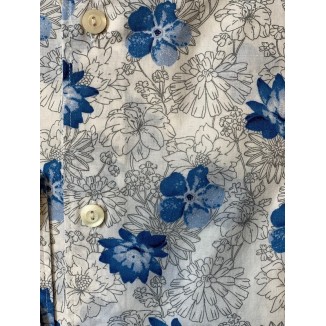 CAMISA ESTAMPADA FLOR TINTORIA MATTEI