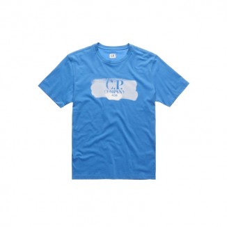 CAMISETA CP COMPANY LOGO BRUSH - 