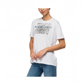 CAMISETA REPLAY MUJER CON ESTAMPADO ANIMAL PRINT