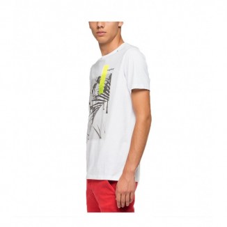 CAMISETA REPLAY ESTAMPADO PLAYA