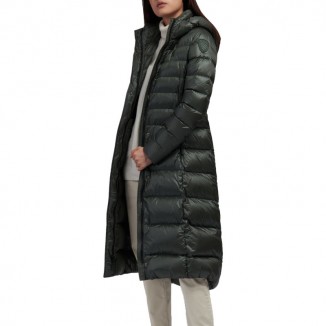 PLUMÍFERO ACOLCHADO LARGO DE RAYAS DOLORES