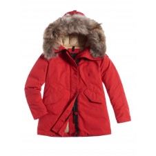 PARKA DE TASLAN CON CAPUCHA DE PELO RUTH - 