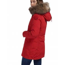 PARKA DE TASLAN CON CAPUCHA DE PELO RUTH - 