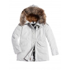 PARKA DE TASLAN CON CAPUCHA DE PELO RUTH - 