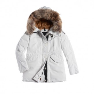 PARKA DE TASLAN CON CAPUCHA DE PELO RUTH -