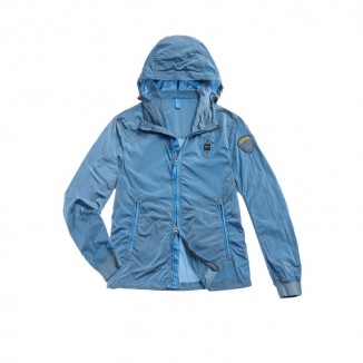 CAZADORA BLAUER TEÑIDA EN PRENDA CON CAPUCHA FRANCIS -