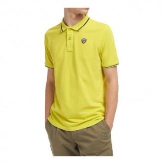 POLO BLAUER CON BORDES RAYADOS - 