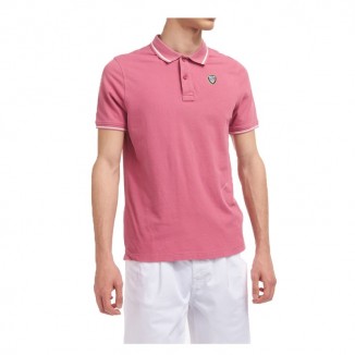 POLO BLAUER CON BORDES RAYADOS - 