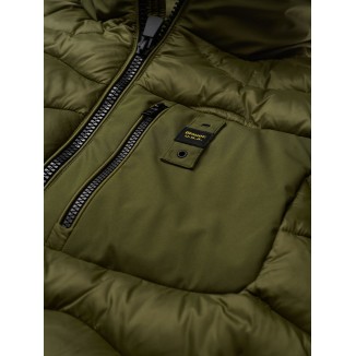 PLUMIFERO DE NYLON Y NEOPRENO HERMAN COLOR VERDE