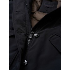 PARKA DE NEOPRENO CON CAPUCHA DE PELO VERONICA - 