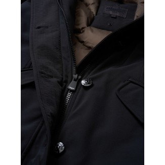 PARKA DE NEOPRENO CON CAPUCHA DE PELO IRMA