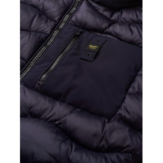 PLUMIFERO DE NYLON Y NEOPRENO HERMAN COLOR AZUL