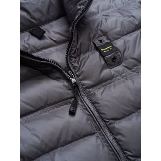 PLUMÍFERO LARGO ERICA BLAUER GRIS