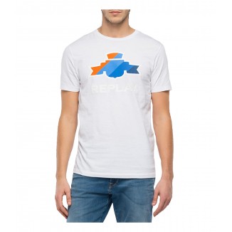 CAMISETA CON GRAFICO ARQUIVIO REPLAY - 