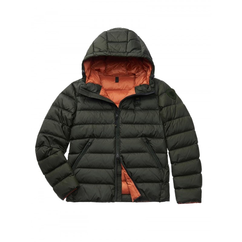 BLAUER SERGIO PIUMINO VERDE CON CAPPUCCIO - 