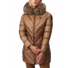 PLUMÍFERO LARGO LUMINOSO ALTHEA TOBACCO