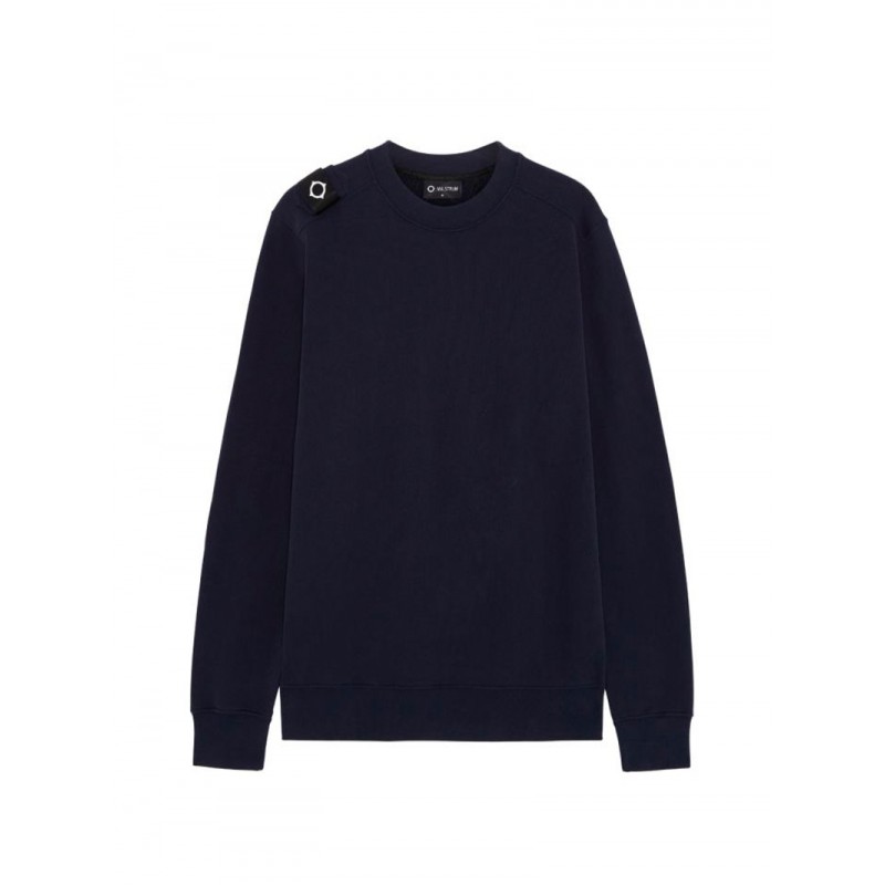 FELPA DA UOMO IN COTONE MA.STRUM BLU NAVY - 