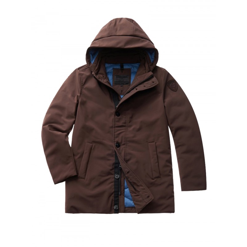 PARKA BLAUER DE NEOPRENO OTTO MARRÓN - 