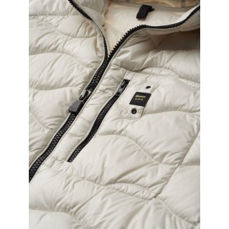PIUMINO LEGGERO TERENCE BLAUER BIANCO CON ONDE