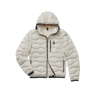 PLUMÍFERO LIGERO CON ONDAS TERENCE BLANCO -