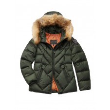 PIUMINO BLAUER DONNA CON RIGHE GEOMETRICHE COURTNEY VERDE - 