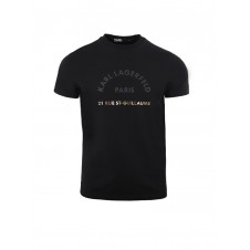 CAMISETA KARL LAGERFELD NEGRA RUE ST. GUILLAUME - 