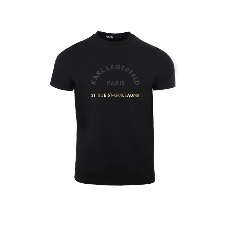 CAMISETA KARL LAGERFELD NEGRA RUE ST. GUILLAUME - 