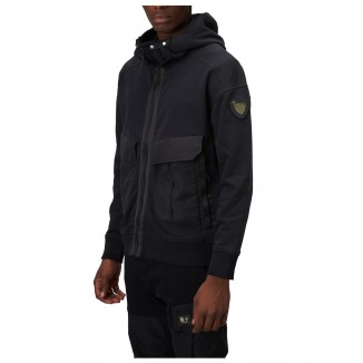 FELPA TECNICA CREASE IN COTONE E NYLON