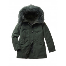 PARKA DE NEOPRENO CON CAPUCHA DE PELO IRMA - 