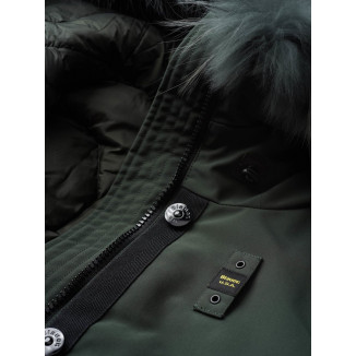 PARKA DE NEOPRENO CON CAPUCHA DE PELO IRMA