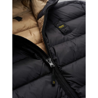 BLAUER SERGIO PIUMINO NERO CON CAPPUCCIO