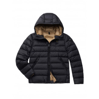 PLUMÍFERO CON CAPUCHA BLAUER SERGIO NEGRO -