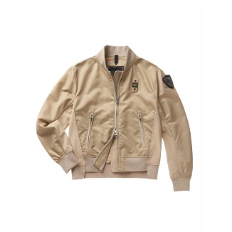 BOMBER BLAUER DE SATÉN Y NEOPRENO OLIVIA - 